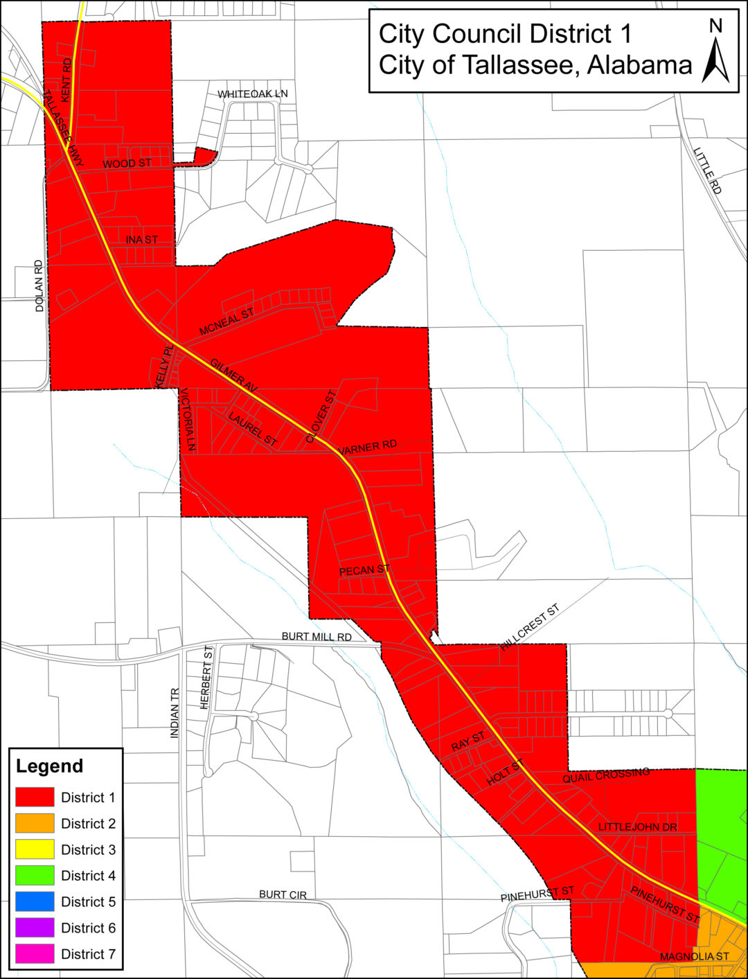 District Maps City of Tallassee