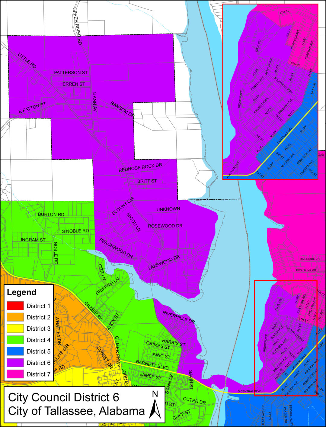 District Maps City of Tallassee